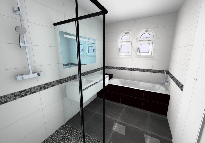 Salle de bain clé en main au Billaux proche de Saint-denis-de-pile.