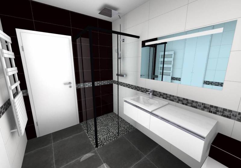 Salle de bain clé en main au Billaux proche de Saint-denis-de-pile.