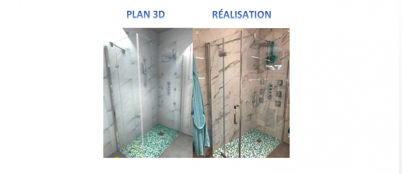 Chantier carrelage imitation marbre à Libourne